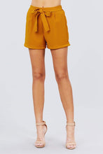 Front Tie With Elastic Band Short Pants