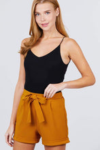Front Tie With Elastic Band Short Pants