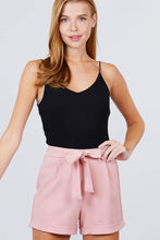 Front Tie With Elastic Band Short Pants