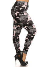 Butterfly Graphic Printed Knit Legging