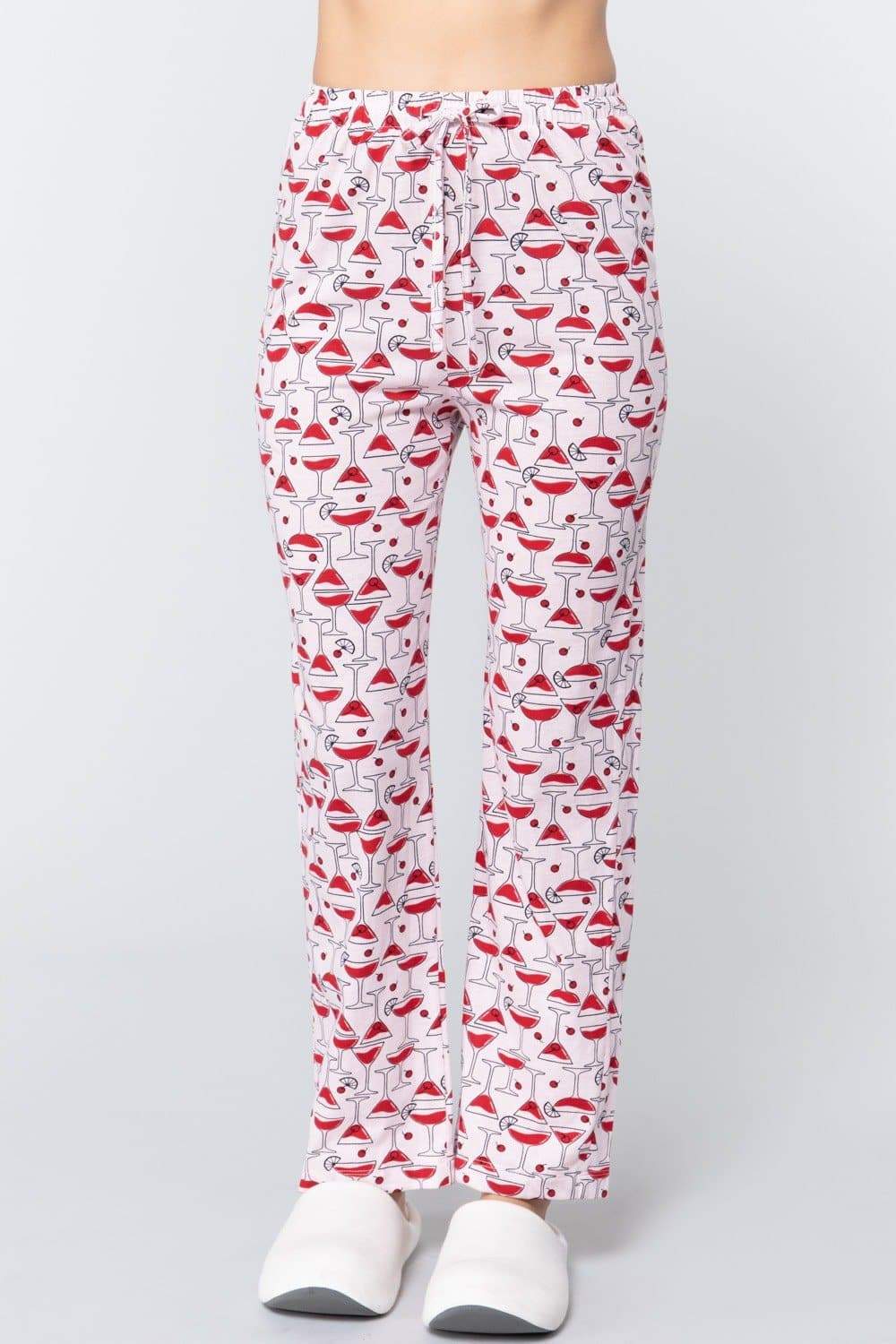 Cocktail Print Cotton Pajama