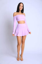 Off Shoulder Skater Skirt Set
